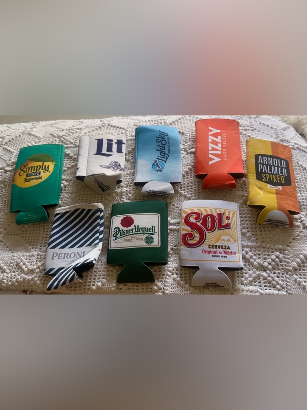 Assorted Branded Can Coolers - Lot of 8